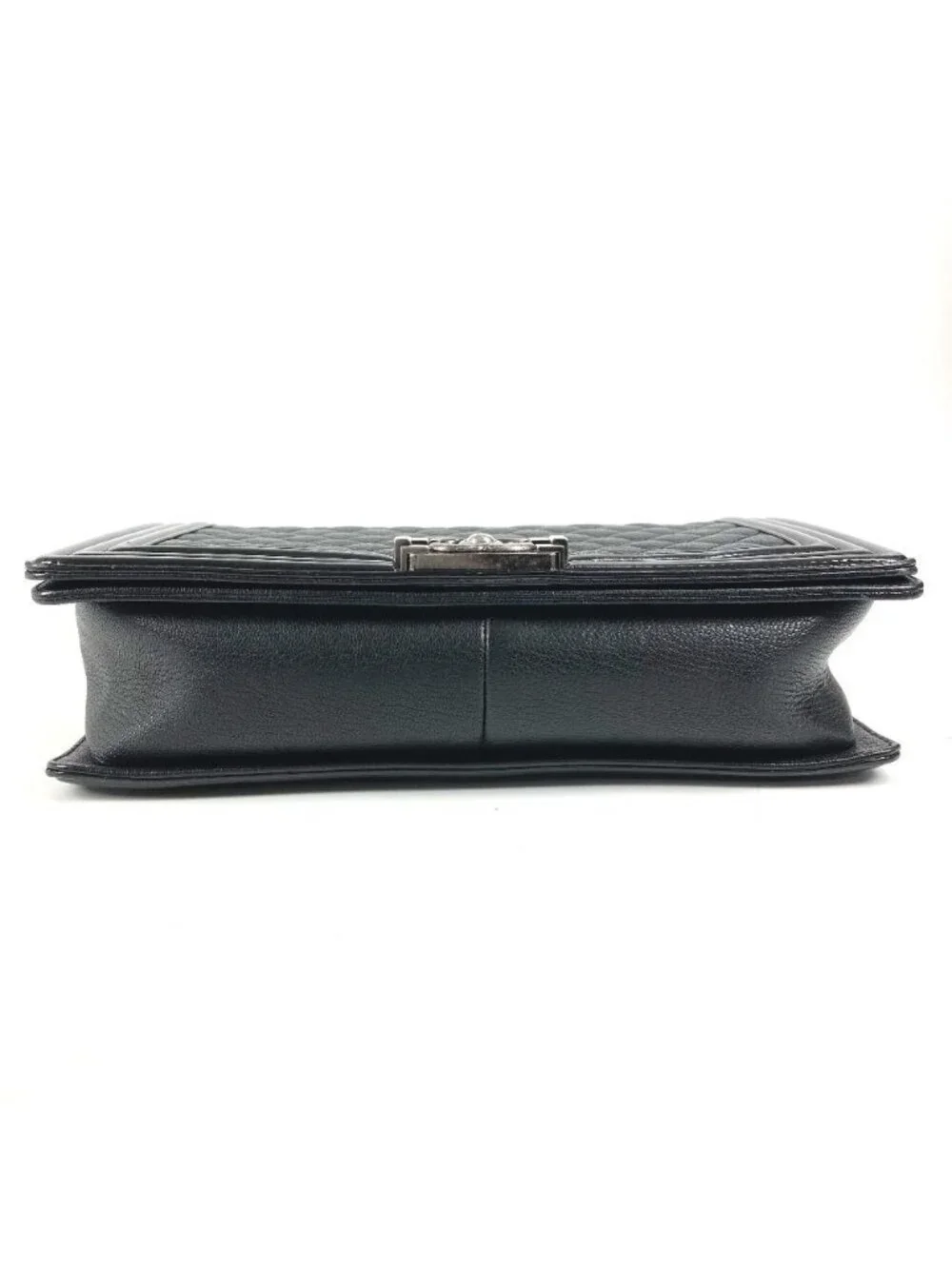 Chanel Shoulder Bag Boy Large 28 Caviar Leather Black